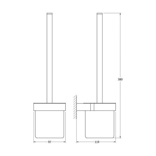 Ершик для унитаза Artwelle Schwarz 7729