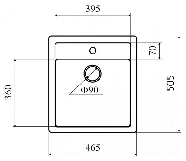 Кухонная мойка Lava Q1