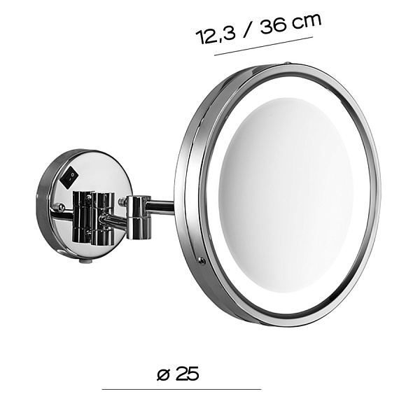 Косметическое зеркало с подсветкой Gedy Vincent 2118(13)