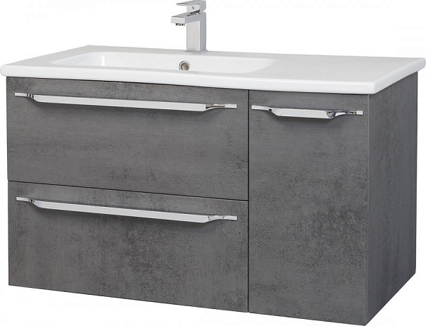 Тумба с раковиной Bellezza "Луиджи 80" серая