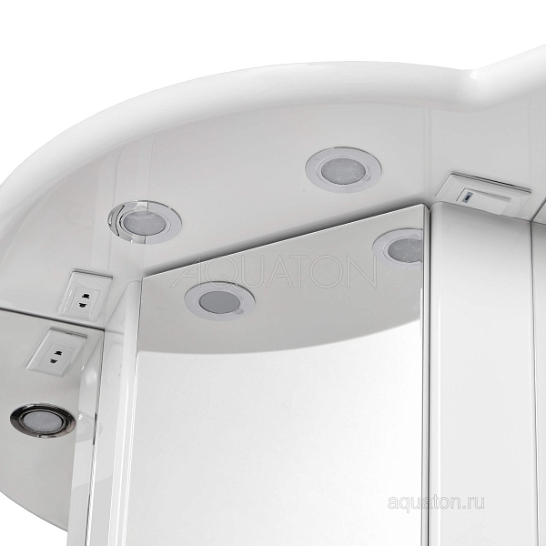 Зеркало-шкаф Aquaton "Альтаир 62" белый 