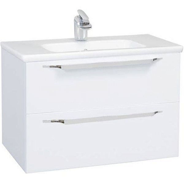 Тумба с раковиной Bellezza "Луиджи 80" белая (2 ящика)