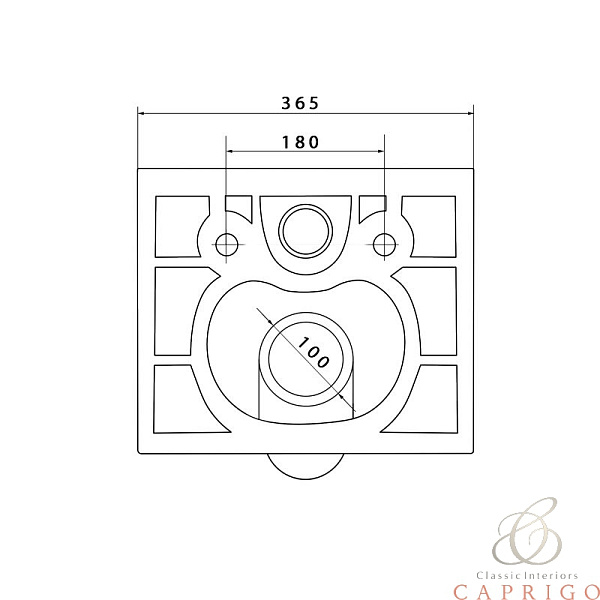 Подвесной унитаз Caprigo Jewel J-1103 безободковый