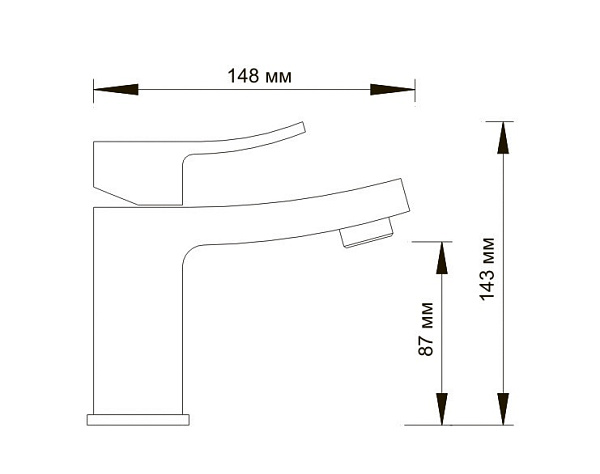 Смеситель для раковины WasserKraft Exter 1603