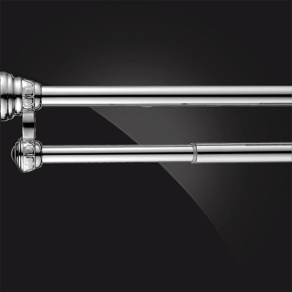 Карниз для ванной комнаты двойной Elghansa Monterno CD-2-Chrome