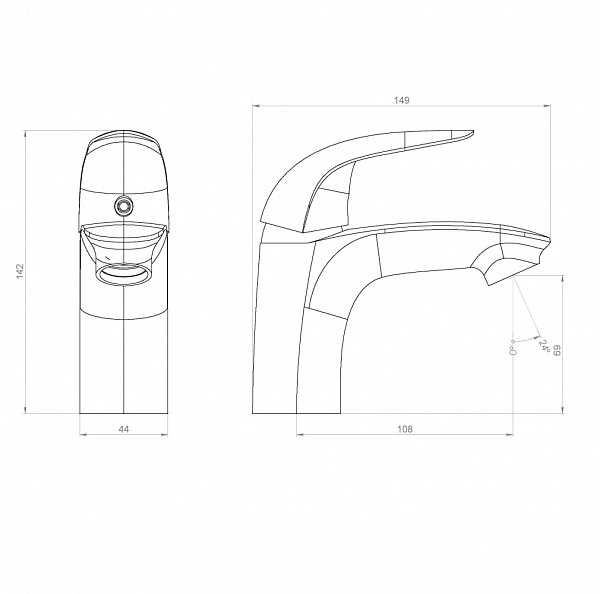 Смеситель для раковины RedBlu by Damixa Palace Bit 310210000
