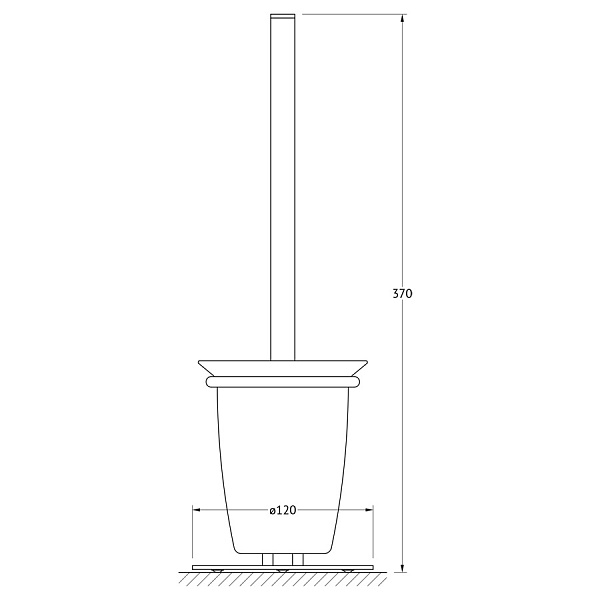 Ершик для унитаза напольный Artwelle Universell AWE 004