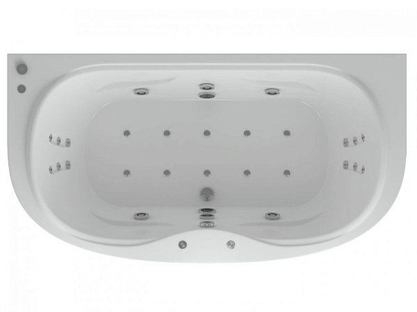 Акриловая ванна AQUATEK Мелисса 180х95, вклеенный каркас