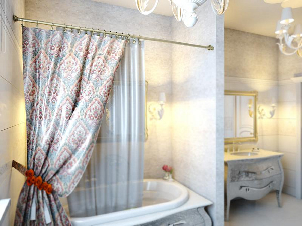 Карниз для ванной комнаты двойной Elghansa Monterno CD-2-Bronze