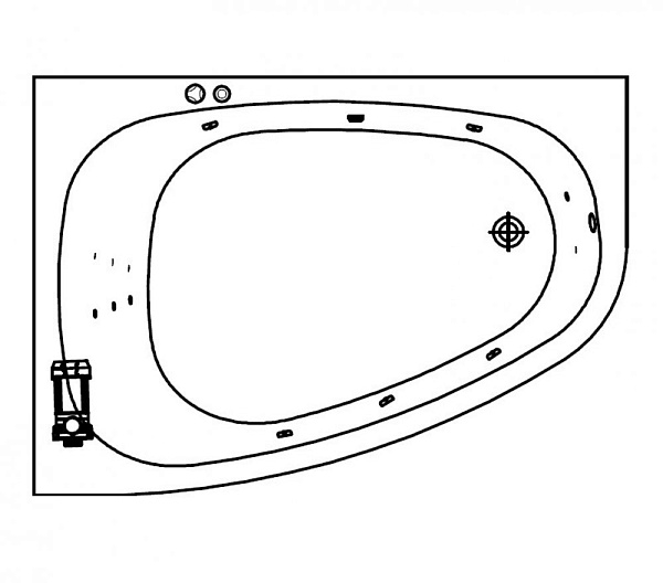 Акриловая ванна Kolpa-San Beatrice Optima 170х110 R (правая)