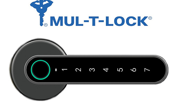 Электронная кодовая ручка Mul-T-Lock с биометрией