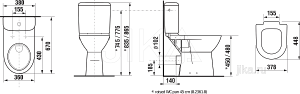 Чаша высокая напольная Jika Deep by Jika