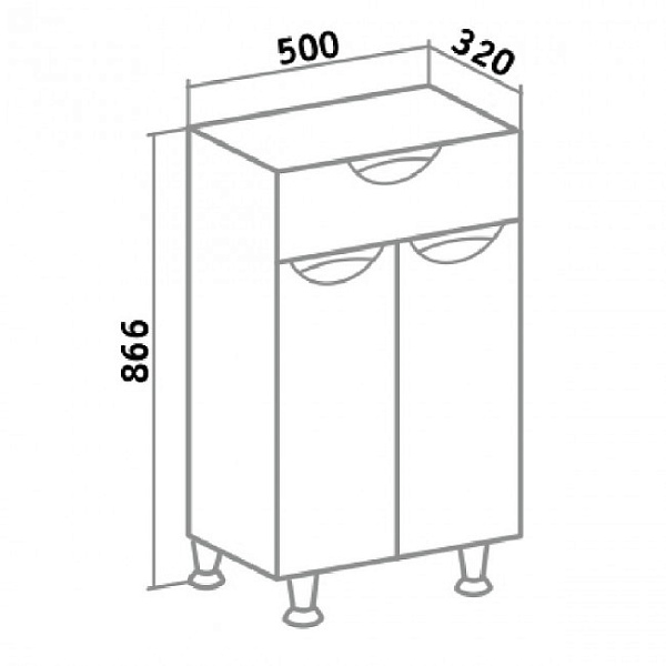 Полупенал Runo Барселона 50