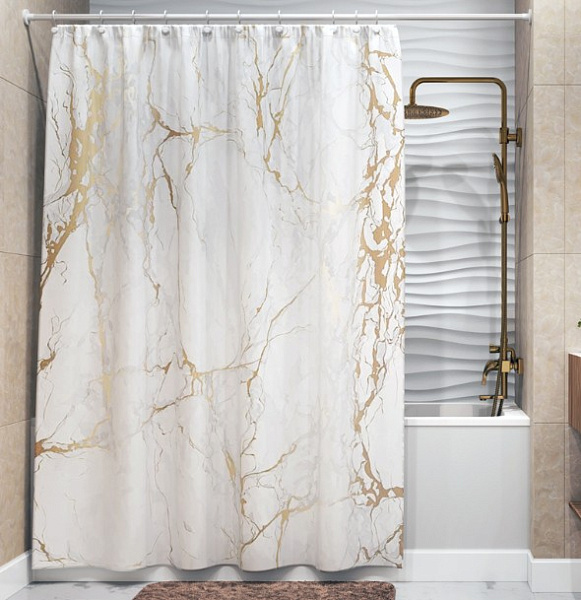 Шторка для ванны WasserKraft Sauer SC-79101