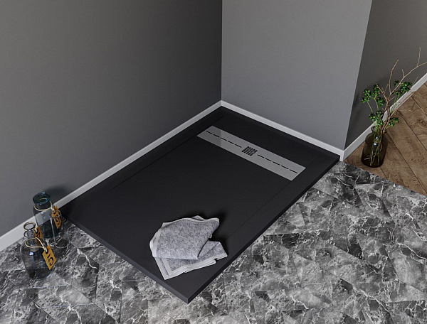 Душевой поддон Aquanet Delight 160х90 черный