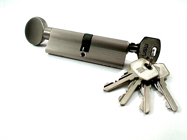 Цилиндровый механизм простой MSM ключ-вертушка NW90mm SN матовый никель