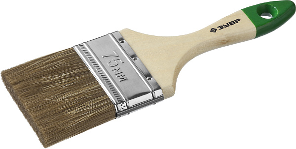 Кисть малярная плоская Зубр Лазурь "Мастер" 4 4-01009-100