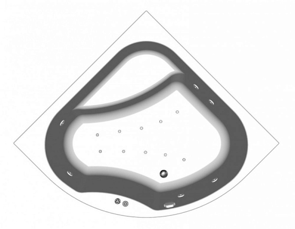 Акриловая ванна Kolpa-San Swan Superior 160х160