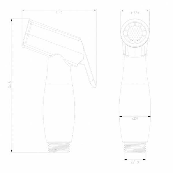 Гигиеническая лейка Swedbe Calypso 5022