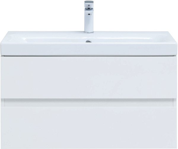 Тумба с раковиной Aquanet Беркли 80 белый