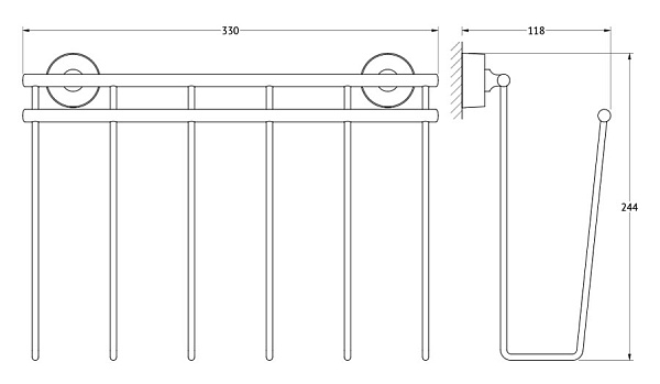 Держатель для газет FBS Nostalgy NOS 052