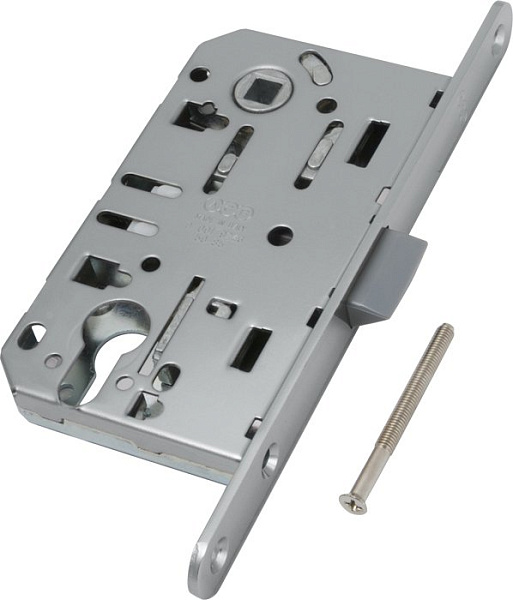 Замок межкомнатный под цилиндр AGB MEDIANA EVOLUTION никель B01103.50.06