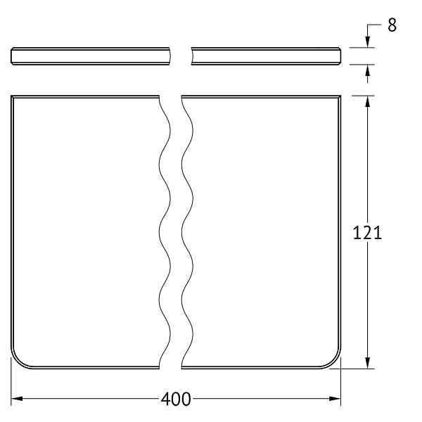 Запасное стекло для полки HAR 037/HAR 038 Artwelle Universell ASP 006