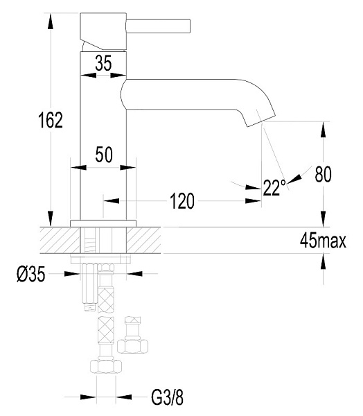 Смеситель для раковины Omnires Y 1210NGL брашированное золото