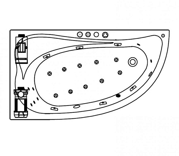 Акриловая ванна Kolpa-San Calando Special 160х90 R (правая)