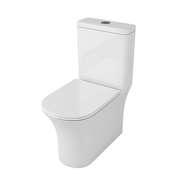 Унитаз компакт напольный безободковый OWL Eter Cirkel-G с сиденьем DP микролифт