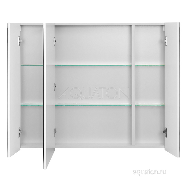 Зеркало-шкаф Aquaton "Нортон 100" белый глянец