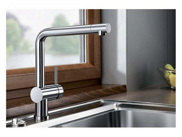 Смеситель для кухни Blanco Linus-F (нержавеющая сталь)