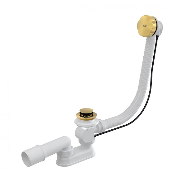 Слив-перелив Alcaplast A55GOLD-80-RU-01 80 см. 