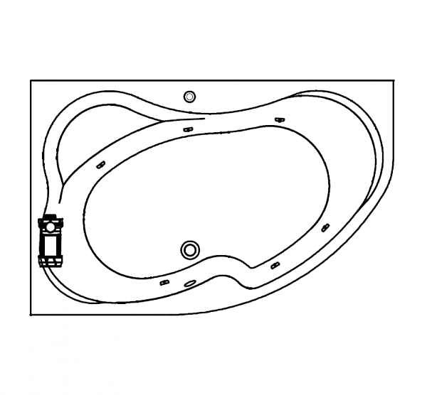 Акриловая ванна Kolpa-San Lulu Standart 170x100 R (правая)