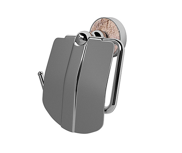 Держатель туалетной бумаги с крышкой WasserKraft Nau K-7725