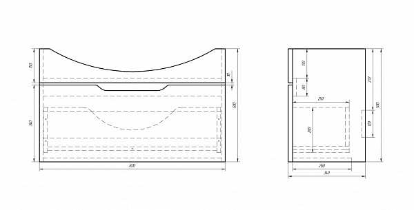 Тумба с раковиной Dreja "Laguna 85"