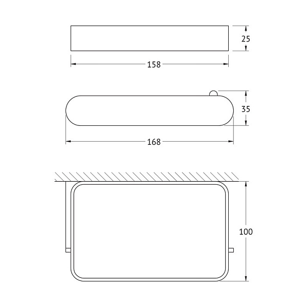 Держатель туалетной бумаги с полкой Artwelle Schwarz 7726