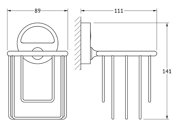 Держатель освежителя воздуха FBS Luxia LUX 051