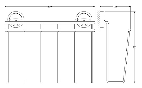 Держатель для газет FBS Ellea ELL 052