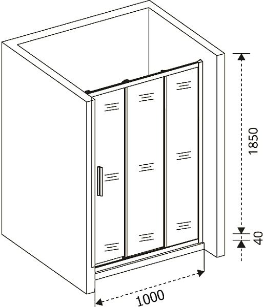 Душевая перегородка Good Door Orion WTW-120-G-CH