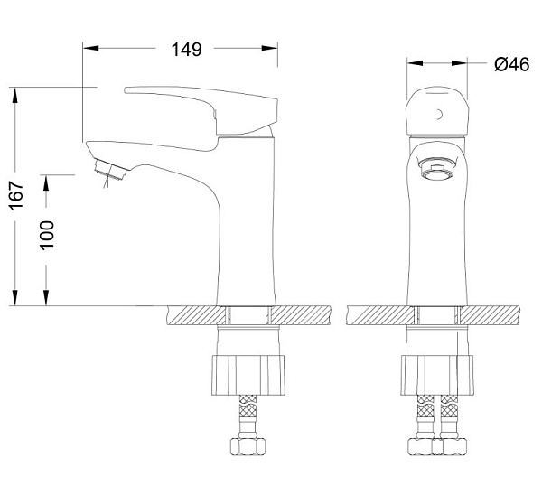 Смеситель для раковины Lemark Linara LM0406C