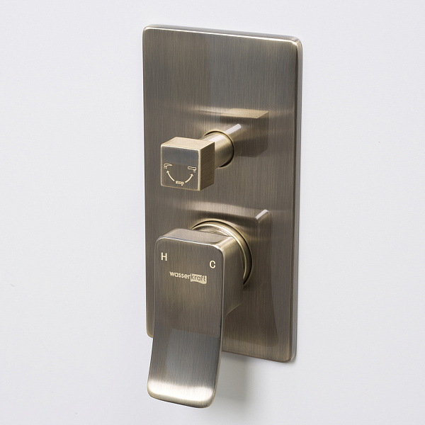 Смеситель скрытого монтажа для ванны и душа WasserKraft Exter 1641