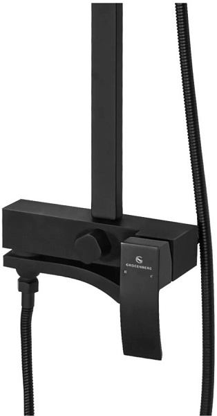 УДАЛЕН Подключение для шланга черный матовый