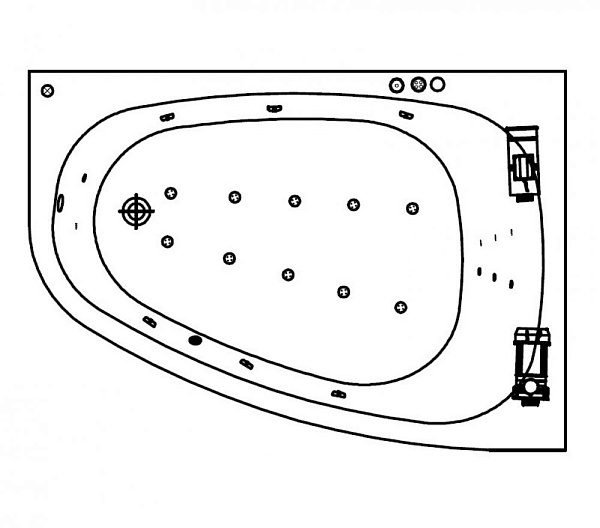 Акриловая ванна Kolpa-San Chad Special 170х120 L (левая)