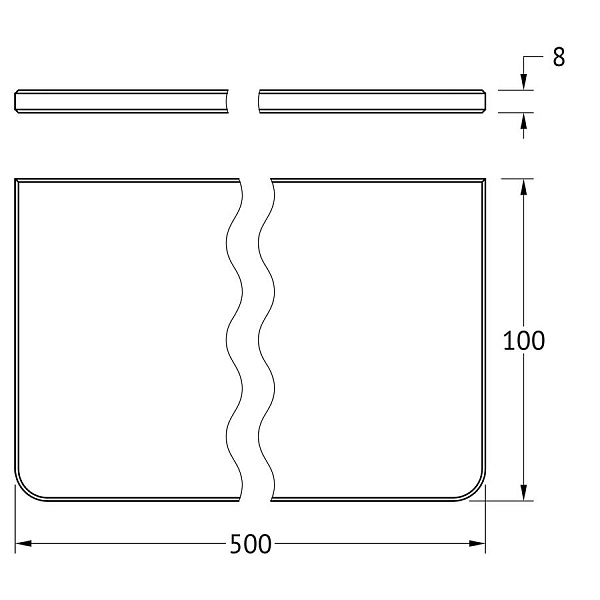 Запасное стекло для полки HAR 035 Artwelle Universell ASP 008