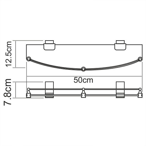 Полка WasserKraft Lopau K-6044