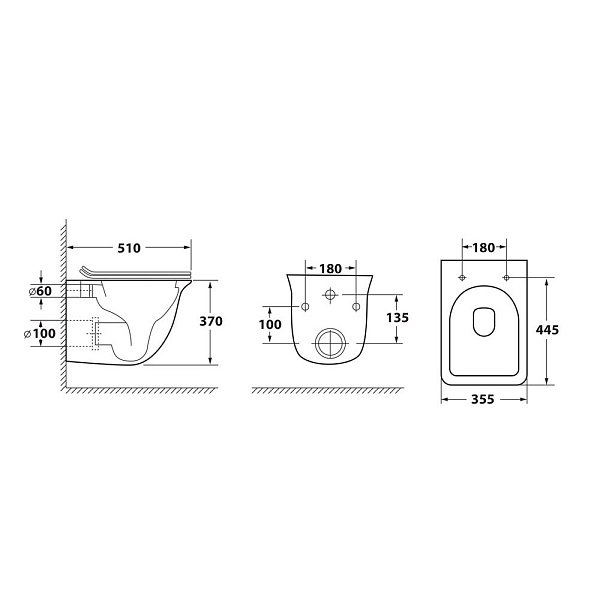 Унитаз подвесной безободковый OWL Eter Ruta-H с сиденьем DP микролифт