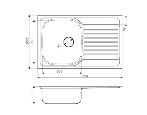 Кухонная мойка Omoikiri Kashiogawa 79