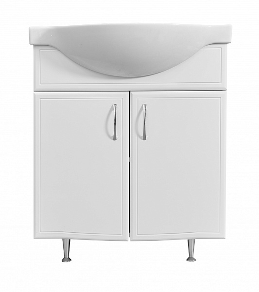 Тумба с раковиной напольная Stella "Концепт 70" белая