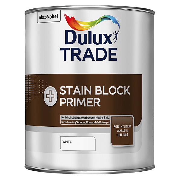 Грунт Dulux Stain Block Plus для блокировки старых пятен белый